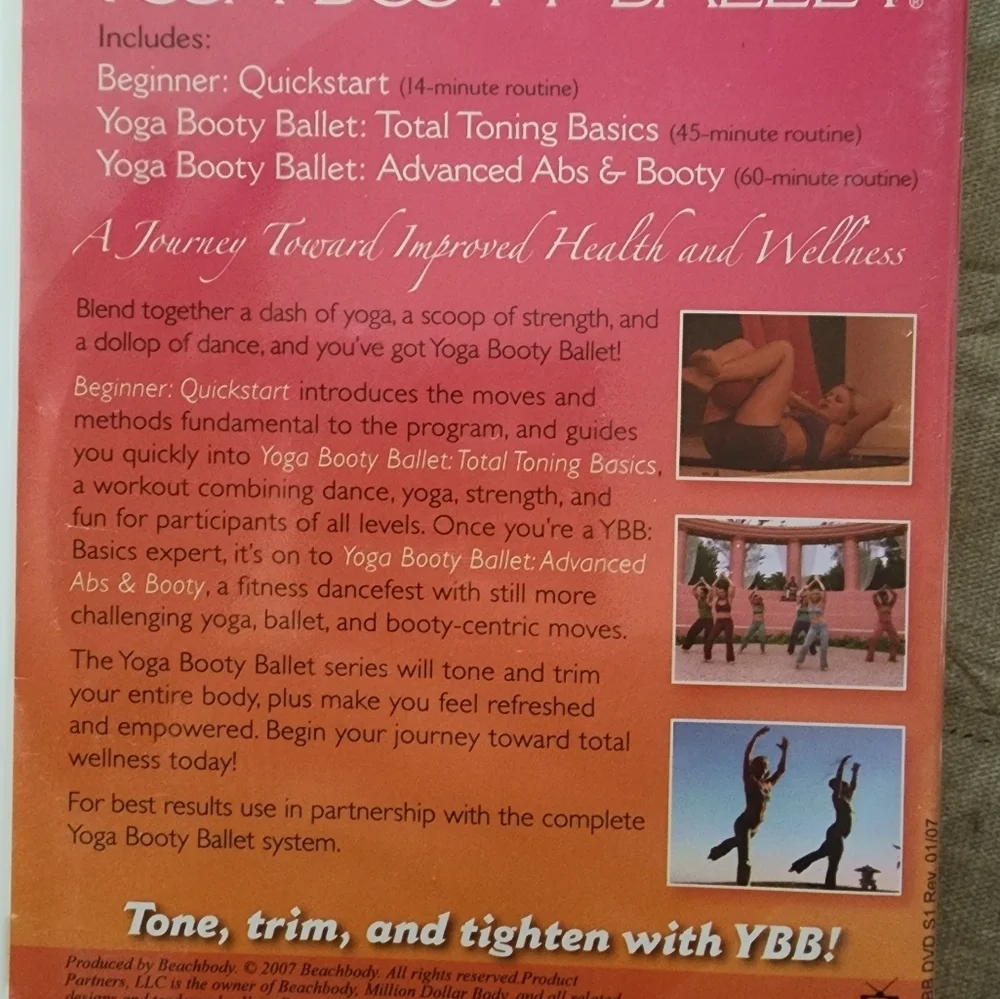 Beach body yoga booty ballet dvd